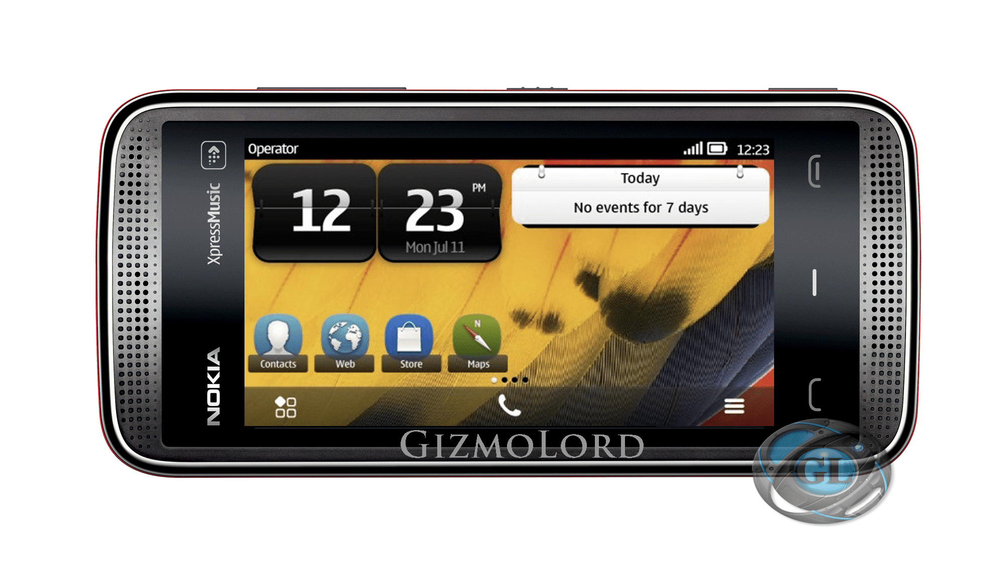 Nokia-5530-Running-Belle-Shell-Ported-By-Gizmolord Nokia Belle Homescreen