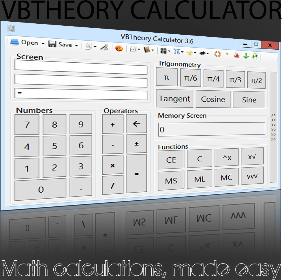 VBTheory Calculator - A Unique Visual Basic Coded Calculator - GizmoLord