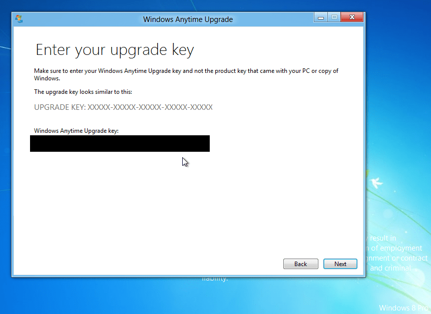 Windows 8 Is Still Being Worked Upon! 6 Windows 8 Pro upgrade key