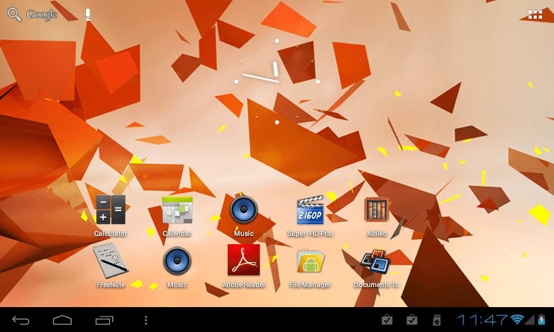 Micromax-Homescreen Micromax Funbook Review - Tablet powered with Android 4.0 ICS
