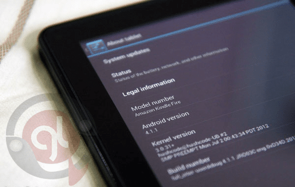 Kindle Fire Running Android Jelly Bean 4.1.1 Android Jelly Bean on Amazon Kindle Fire