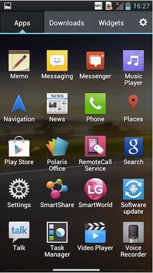Lg Optimus 4X Hd Roundup Review 7 LG Optimus 4X HD app drawer