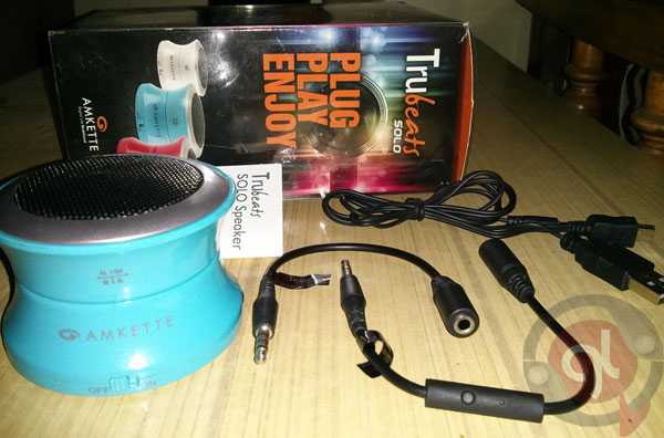 Amkette Trubeats Solo - Review 4 Amkette Trubeats Solo wired Speaker Unboxing